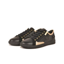 Pataugas JESTER/MIX F4I NOIR/DORÉ -Pataugas 628254 BASKET FEMME JESTER MIX F4H NOIR DORE 5 85ac9123 6bed 4796 86f8 a699064089d6