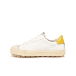 Pataugas ARAN/MIX F2H BLANC/JAUNE 13 Pataugas ARAN/MIX F2H BLANC/JAUNE -Pataugas BASKET FEMME ARAN MIX F2H BLANC JAUNE 3