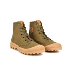 Pataugas AUTHENTIQUE/T F4G VERT MILITAIRE -Pataugas BOOTS FEMME ORIGINALE T F4G VERT MILITAIRE 4